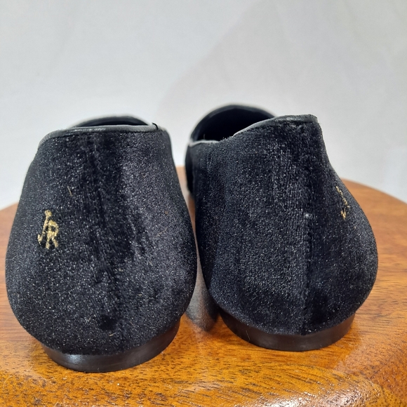 Draper James x Jack Rogers Black Velvet Honey Pie Flats - Picture 6 of 12